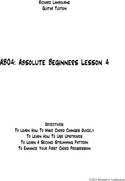 Product picture AB04: Absolute Beginners Lesson 4