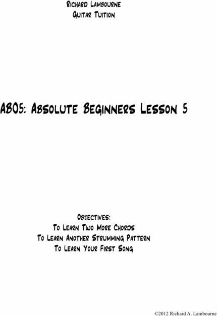 Product picture AB05: Absolute Beginners Lesson 5